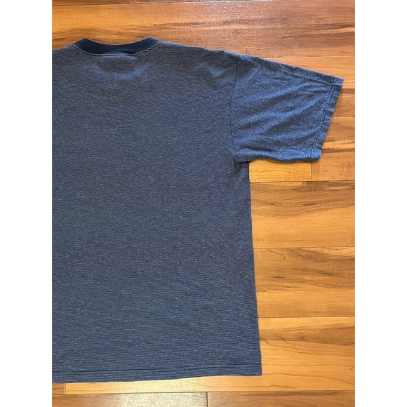 CSA Chicago Cubs Blue Striped T-Shirt Embroidered Logo MLB USA Made Mens Size XL - Picture 10 of 12